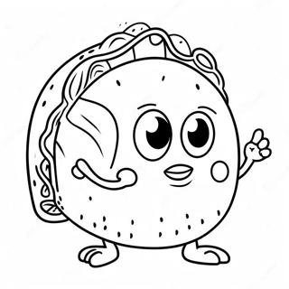 Grappige Taco Met Oe Inkleurblad 74802-18029