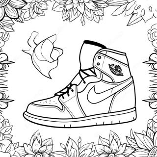 Jordan 1 Sneaker Inkleurbladsye