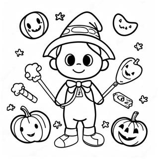 Trick Or Treat Inkleurblad 75240-18365