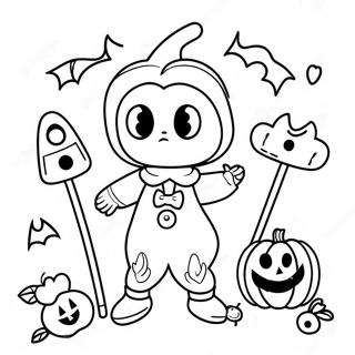 Trick Or Treat Inkleurblad 75240-18367