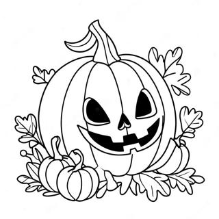 Spookagtige Pampoen Trick Or Treat Inkleurblad 75241-18369