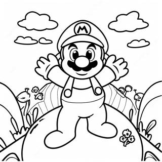 Mario Wonder In N Sampioen Koninkryk Toneel Inkleurblad 75345-18462