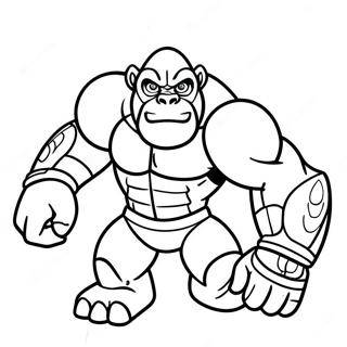 Woeste Optimus Primal Inkleurblad 75447-18534