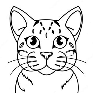 Woedende Bengal Kat Inkleurblad 75473 18553