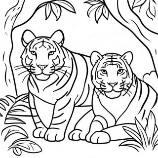 Bengale In N Jungle Toneel Inkleurblad 75475-18561