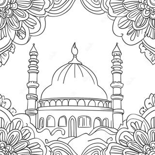 Kleurvolle Eid Versierings Inkleurblad 75523-18590