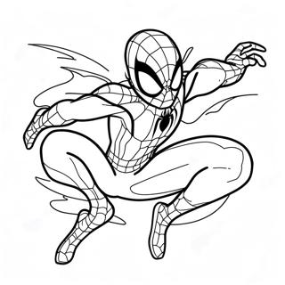 Miles Morales In Aksie Pose Inkleurblad 7562-53