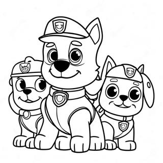 Halloween Paw Patrol Inkleurblad 75729-18746