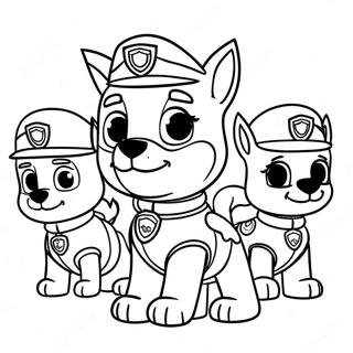 Halloween Paw Patrol Inkleurblad 75729-18748