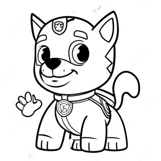 Spookagtige Halloween Paw Patrol Inkleurblad 75730-18749