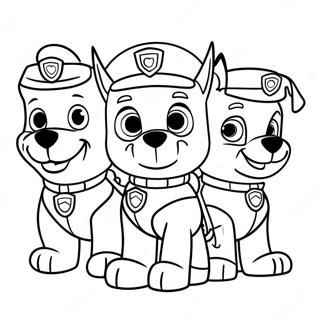 Spookagtige Halloween Paw Patrol Inkleurblad 75730-18750