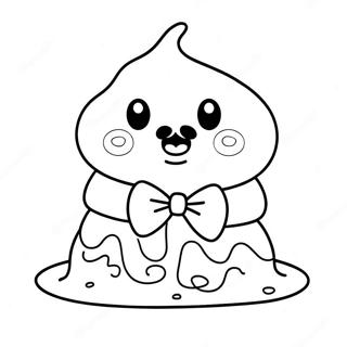 Schattige Poep Met N Vlinderdas Inkleurblad 75811-18821