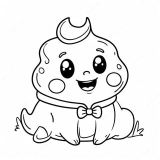 Schattige Poep Met N Vlinderdas Inkleurblad 75811-18823