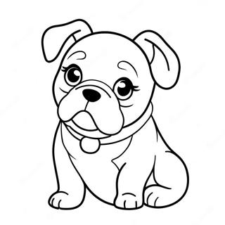 Oulike Bulldog Welpie Inkleurblad 76091-19031