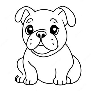 Oulike Bulldog Welpie Inkleurblad 76091-19032