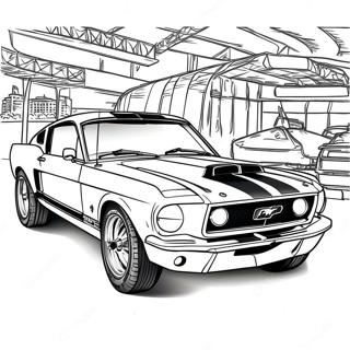 Mustang Gt Mustang Inkleurbladsye