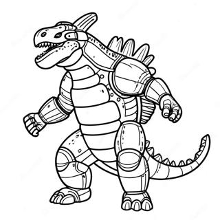 Mechagodzilla Brullend Inkleurblad 76424 19298