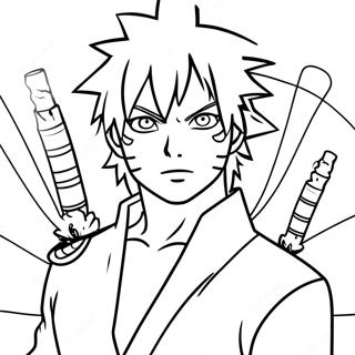 Sasuke In Sage Modus Inkleurblad 76577 19422