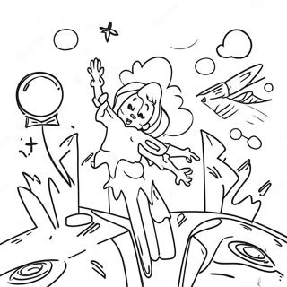 Retro Grunge Estetiese Ontwerpe Inkleurblad 76678-19495