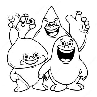 Grimace Met Vriende Inkleurblad 76781-19573