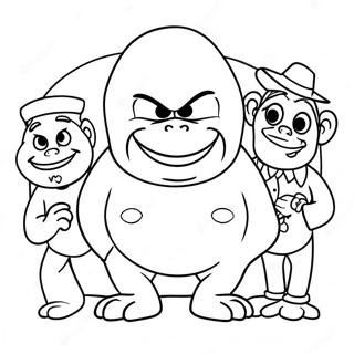 Grimace Met Vriende Inkleurblad 76781-19574