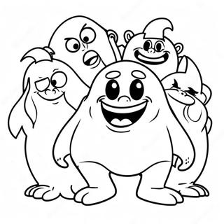 Grimace Met Vriende Inkleurblad 76781-19576