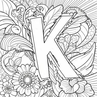 Letter K Inkleurbladsye