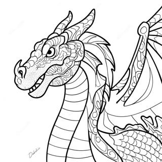 Fantastiese Draak Inkleurblad 76957-19689