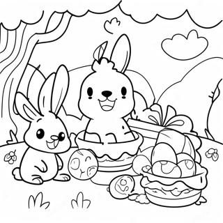 Blouy En Vriende Paas Piekniek Inkleurblad 77141 19844