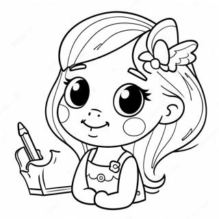 Keurige Amy Inkleurblad Inkleurbladsye