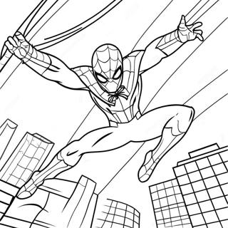 Dinamiese Spiderman 2099 Swang Inkleurblad 77396-20029