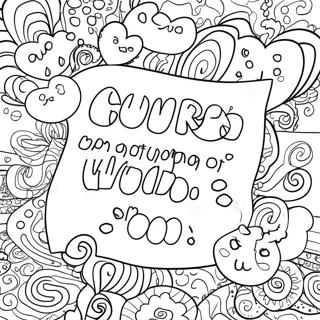 Grappige Vloekwoorde Inkleurblad 77422-20051