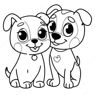 Puppy Dog Pals Inkleurbladsye