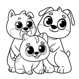 Puppy Dog Pals Inkleurblad 77678-20247