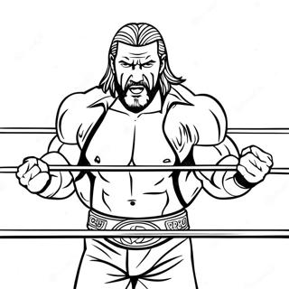 Aksie Gevulde Triple H In Die Ring Inkleurblad 77760-20324