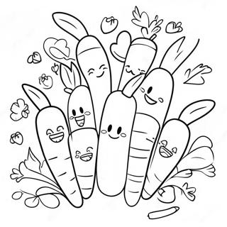 Gelukkige Wortel Familie Inkleurblad 77810 20356