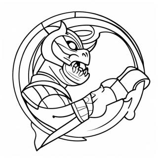 Mortal Kombat Inkleurblad 78119-20588