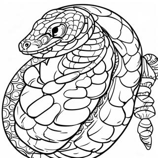 Gekrulde Python Inkleurblad 78353-20776
