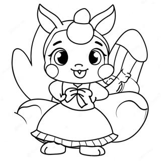 Elegante Shinobu Pose Inkleurblad 78742 21084