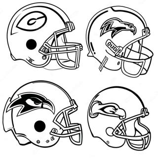 Kleurvolle Nfl Span Logos Inkleurblad 79073-21330