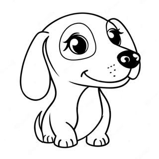 Dachshund Inkleurblad 79356-21546