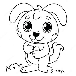 Bluey In N Snaakse Valentyn Kostuum Inkleurblad 79386 21583