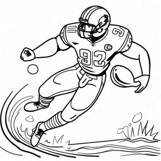 Miami Dolphins Speler In Aksie Inkleurblad 79539-21693