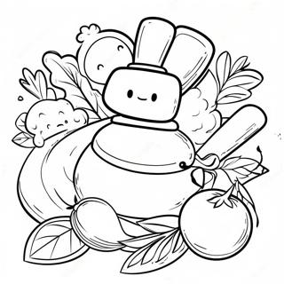 Speelse Kook Bestandele Inkleurblad 79592-21741