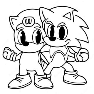 Sonic En Mario Inkleurblad 79820-21894