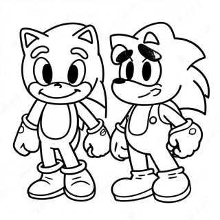 Sonic En Mario Inkleurblad 79820-21896