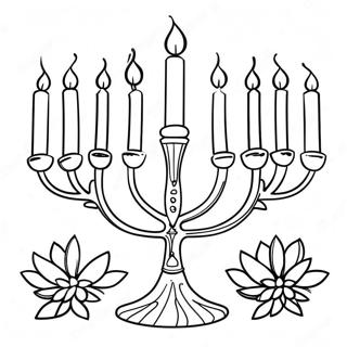 Kleurvolle Menorah Inkleurblad 79924-21977