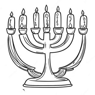 Kleurvolle Menorah Inkleurblad 79924 21980
