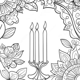 Charmante Shabbat Kersies Inkleurblad 79927-21989