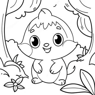 Avontuurlustige Pomni In N Magiese Woud Inkleurblad 80106-22124